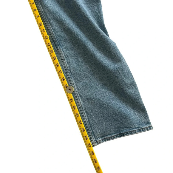 Abercrombie & Fitch The 90s Slim Straight Jeans Light Wash 18 Short NWT - Picture 8 of 8